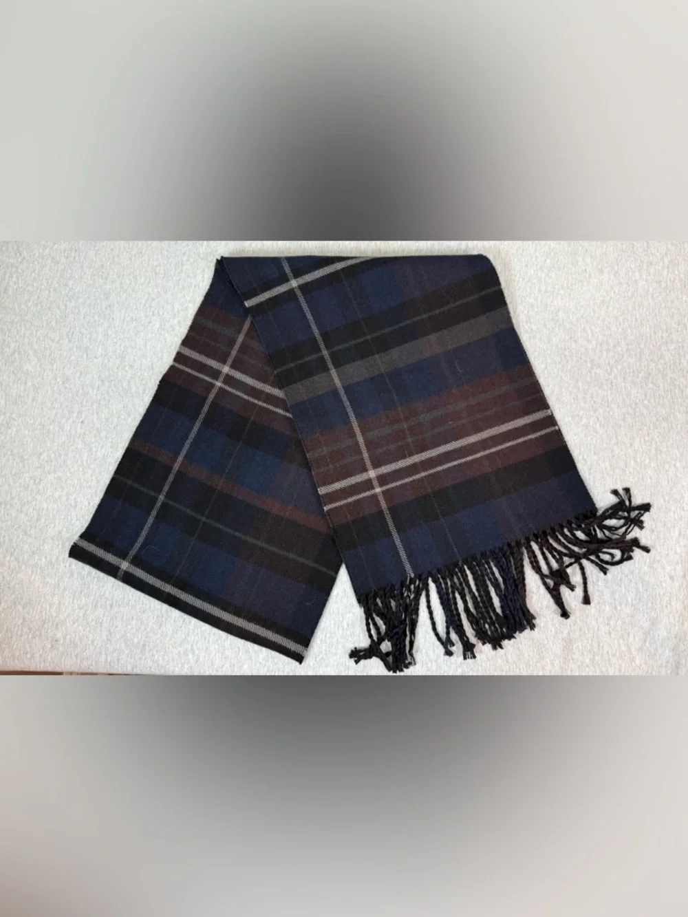 ZARA Double-Sided Plaid Scarf 🧣 Men’s- one size